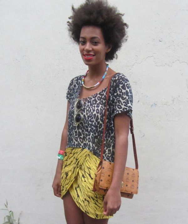 Carpets & Candids: Solange’s print clash