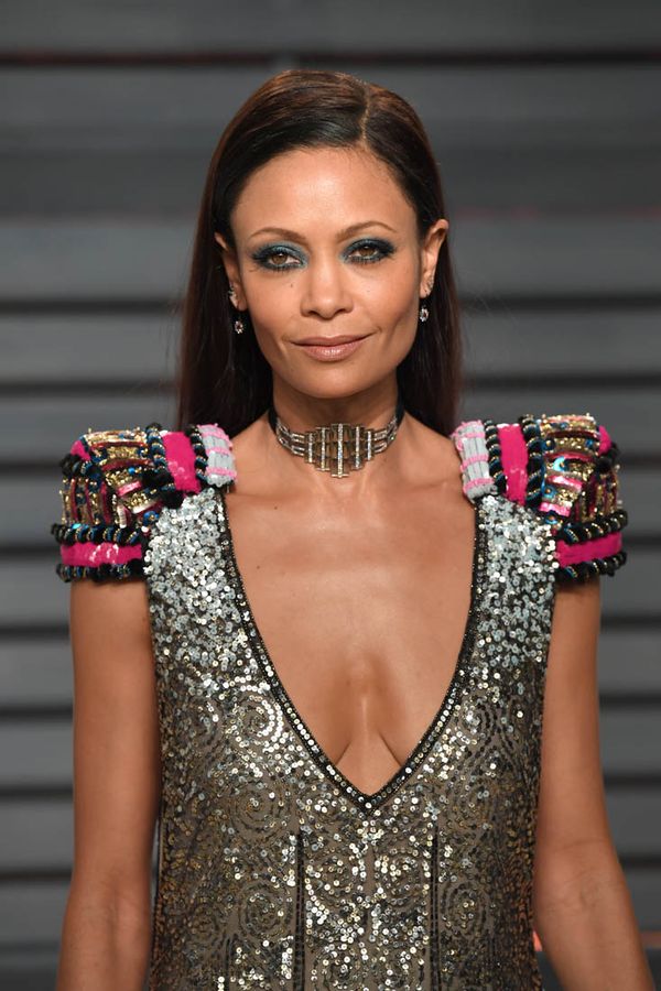 Carpets & Candids: Thandie’s incredible VF dress