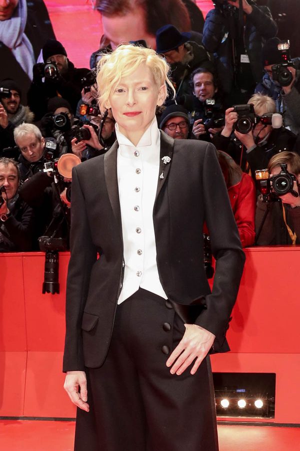 Carpets & Candids: Tilda’s tuxedo is unreal