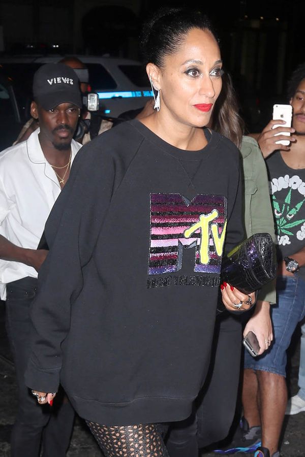 Carpets & Candids: Tracee’s VMA sweatshirt