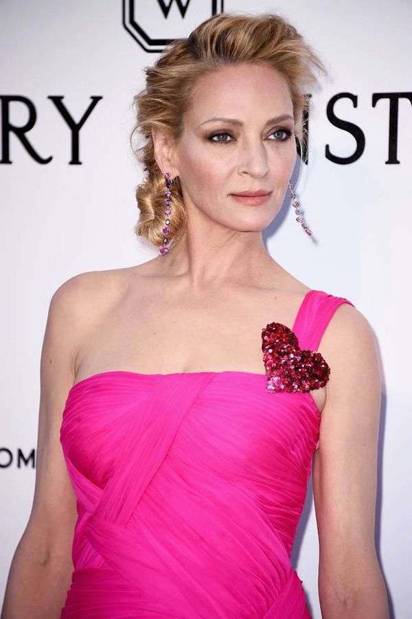 Carpets & Candids: Uma in a hot pink heart