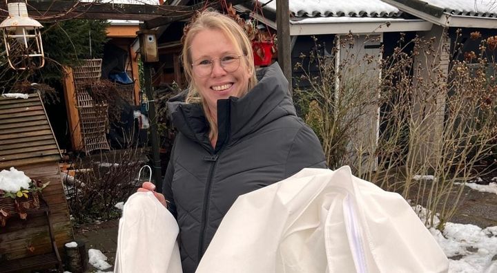 De jurk is opgehaald