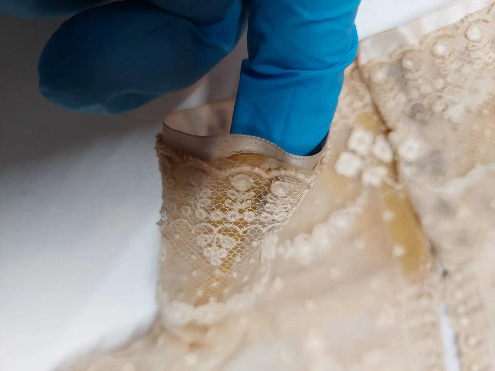 Detail of a chemisette dated between 1900-1910, part of the MoMu Antwerp studio collection. The 3D replica with pattern is available on d_archive.io