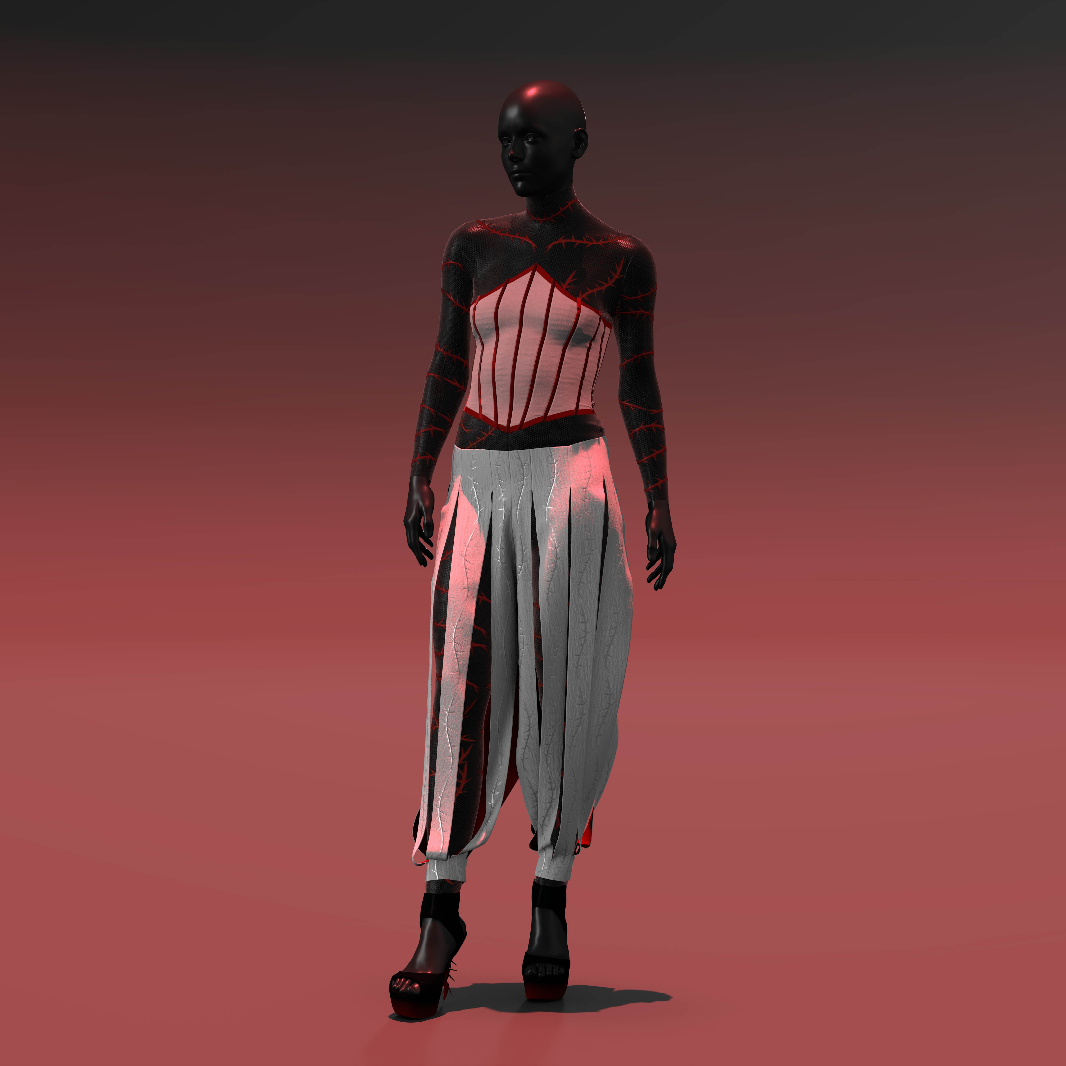 A Look from Britney's 3D Couture Look