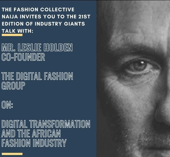 Flyer for our Industry Giants Talk with Leslie Holden