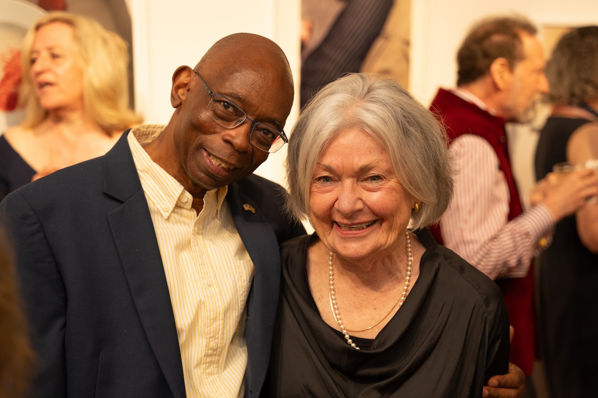 Maurice Haughton and boardmember Mary Ellen Ross. Maurice Haughton and boardmember Mary Ellen Ross.