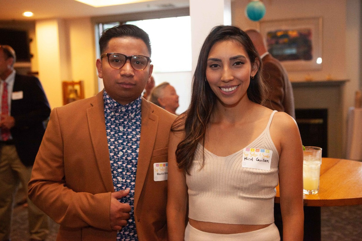 Mauricio Romero of Volunteers in Medicine with Micol Guillen