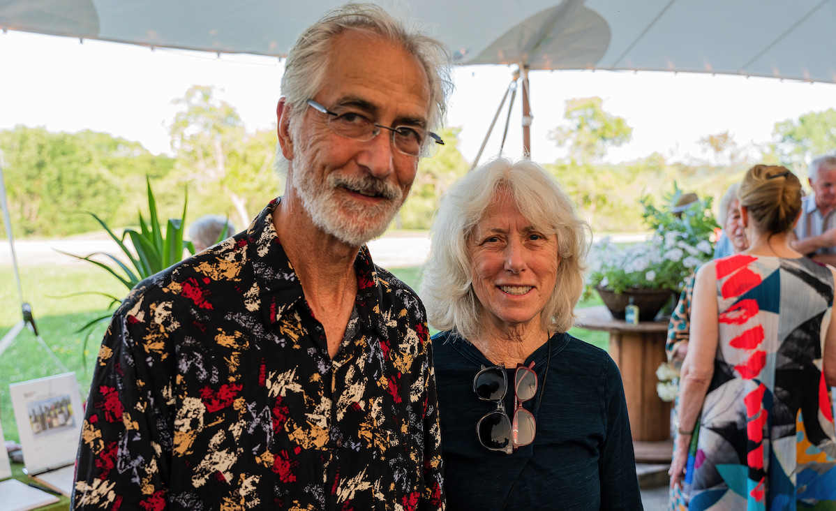 Actor David Strathairn and wife Logan Goodman. - Steven Taylor, courtesy of PS21