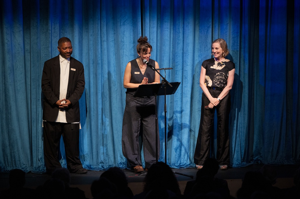 17 / 30
Jacob's Pillow Board of Trustees Kyle Abraham, Michelle Dorrance, and Wendy Whelan at Jacob's Pillow Seasoning Opening Gala 2025. Jamie Kraus photo. 17 / 30
Jacob's Pillow Board of Trustees Kyle Abraham, Michelle Dorrance, and Wendy Whelan at Jacob's Pillow Seasoning Opening Gala 2025. Jamie Kraus photo.