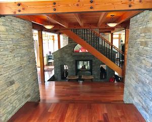 Stone fireplace Stone fireplace