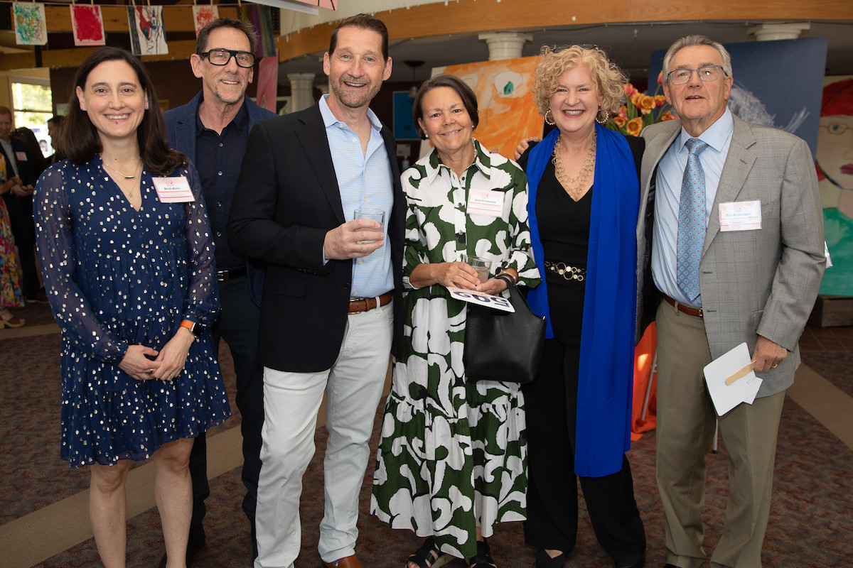 CATA board members Mindi Morin, John Whalan, Ira Grossman, Heather Wells Heim (board chair), and Ben Silberstein, along with gala committee member Jami Grossman