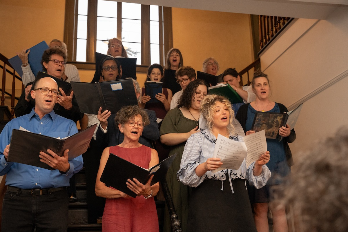 The Hudson Community Choir. The Hudson Community Choir.