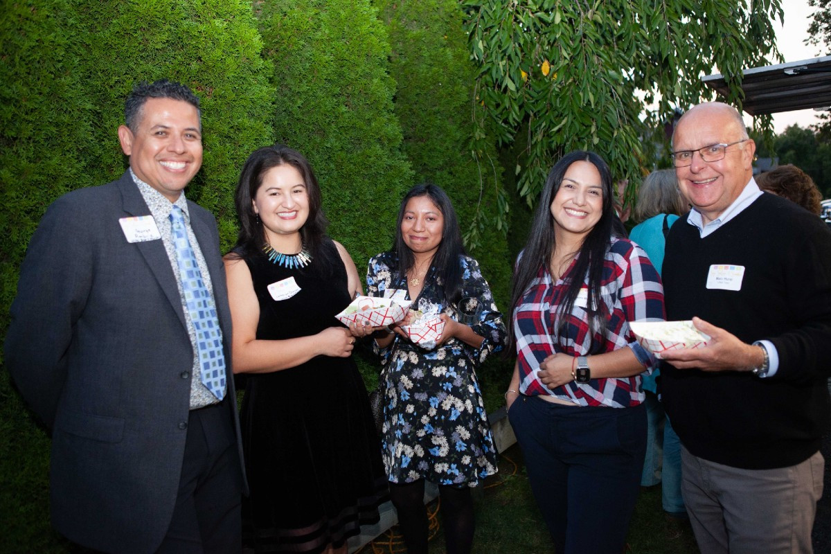 LitNet Board Members George Ambriz and Catheryn Chacon with Tannya Romero of Latinas413, Viviana Moreno, and LitNet Tutor Marc Hurel