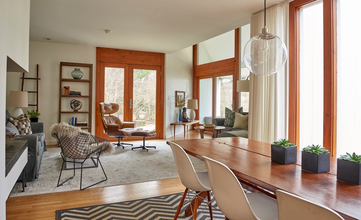 Open living/dining
