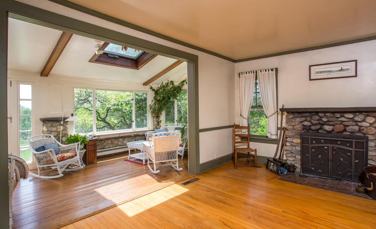 Living room and sunroom