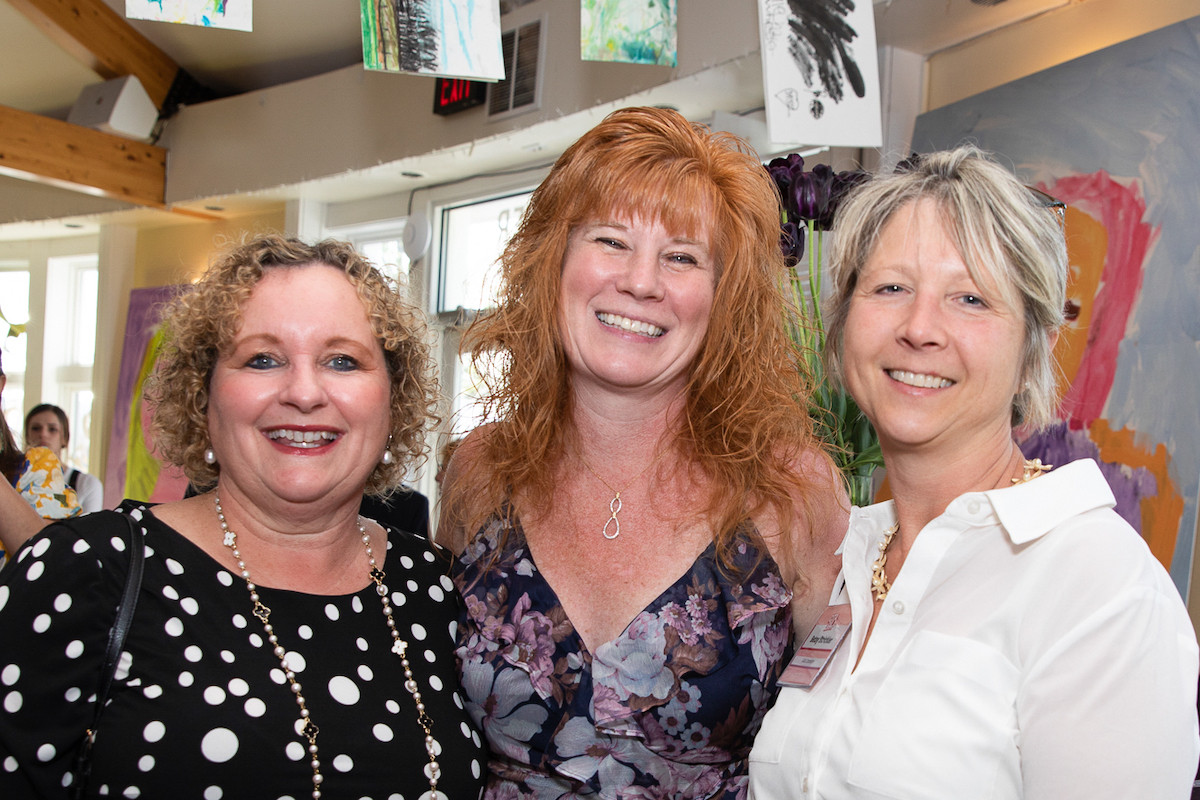 Jennifer Connor-Shumsky and JamieEllen Moncecchi of Greylock Federal Credit Union with Betsy Strickler