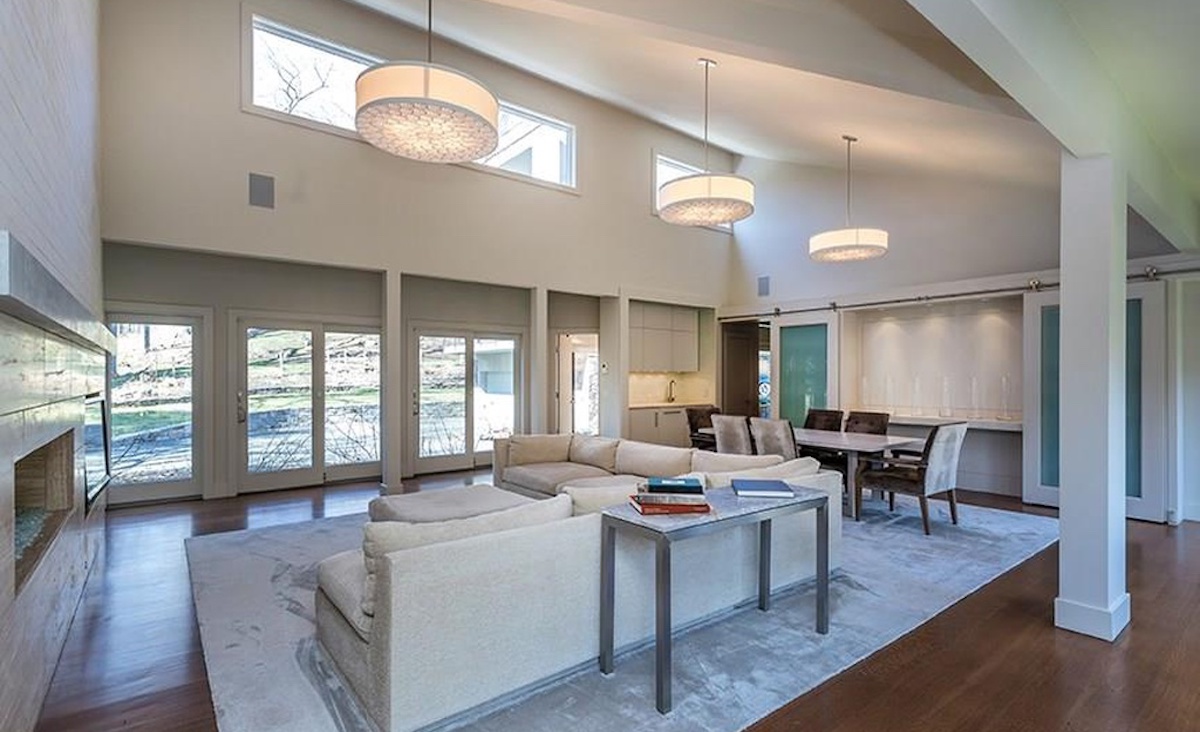 Open living/dining