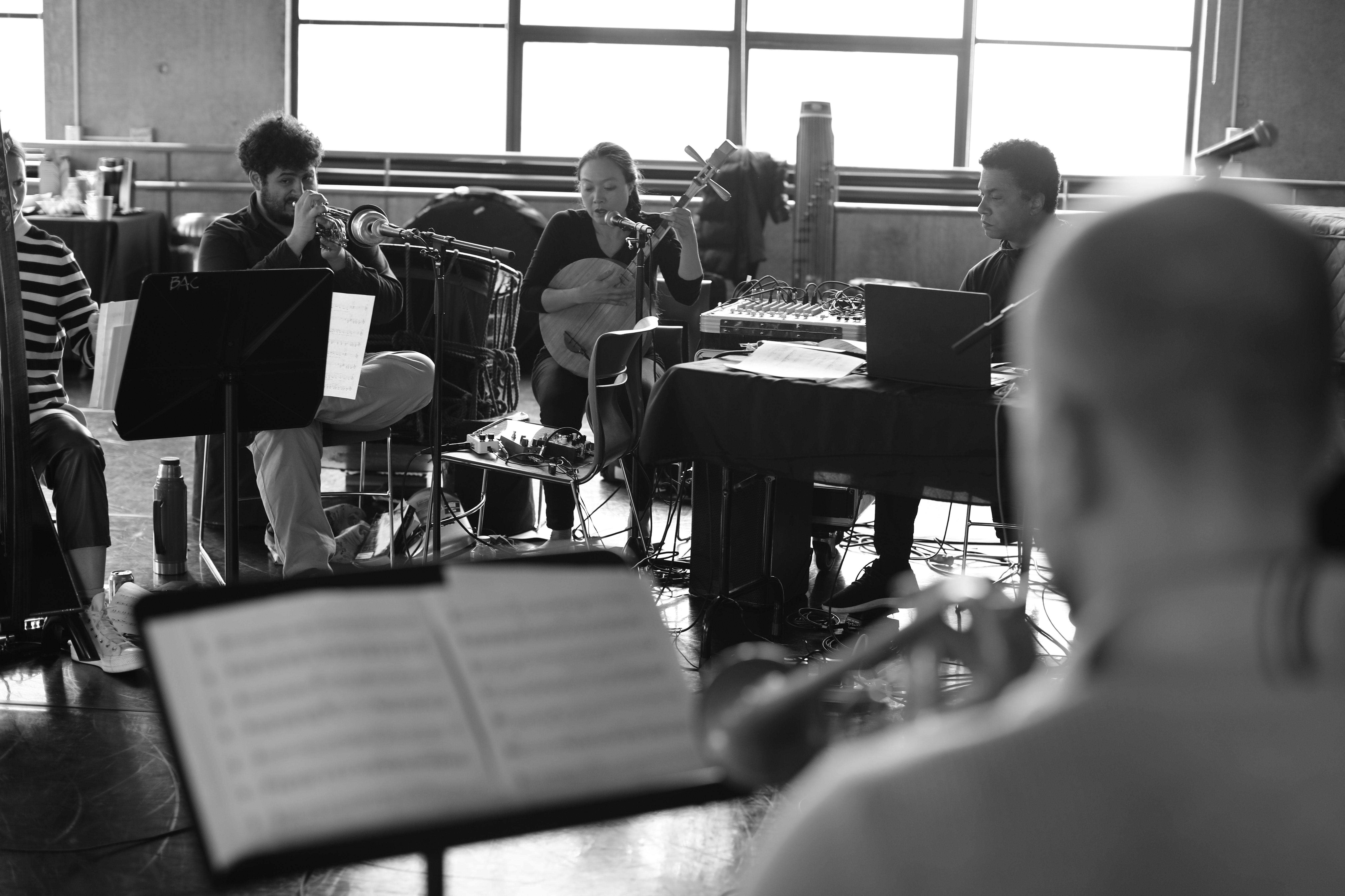 Maeve&nbsp;Gilchrist, Adam O'Farrill,&nbsp;Jen Shyu and Matt Garrison play together.&nbsp;
