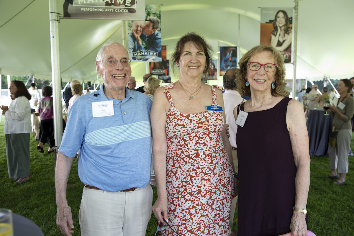 Landis Olesker, Mahaiwe board member Vicki Weiner, and Sarah Frank