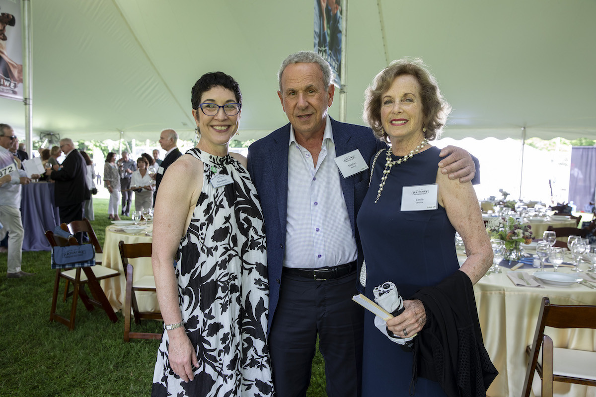 Mahaiwe Director of Advancement Diane Wortis with Stephen and Leslie Jerome