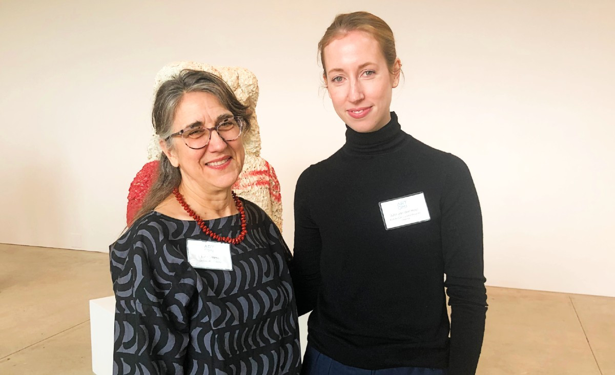Ruth Adams, Art Omi's co-executive director, with&nbsp;Julia van den Hout, architecture curator and residency program director