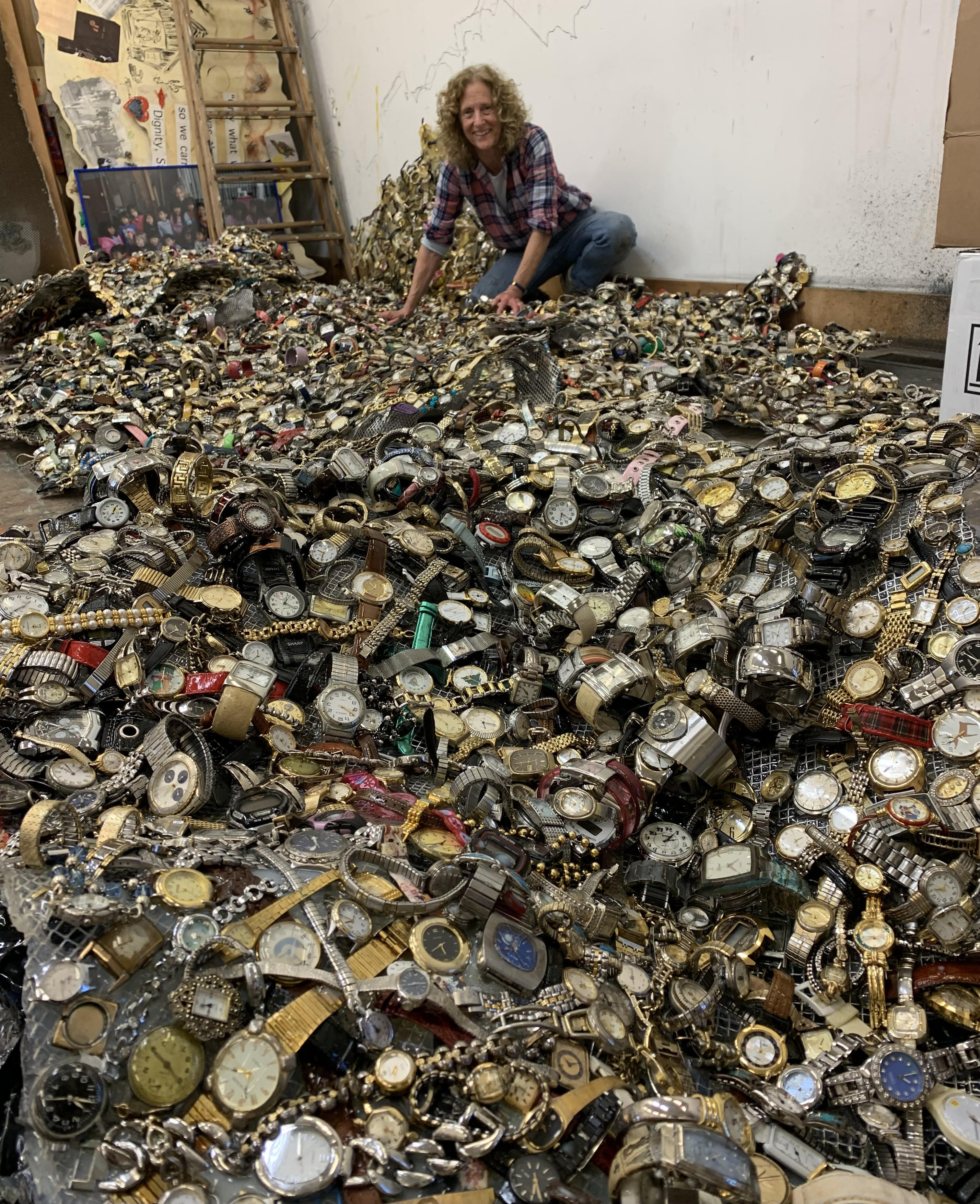 AMP Founder Ellen Griesedieck building the Watch Project. All photos provided by AMP.