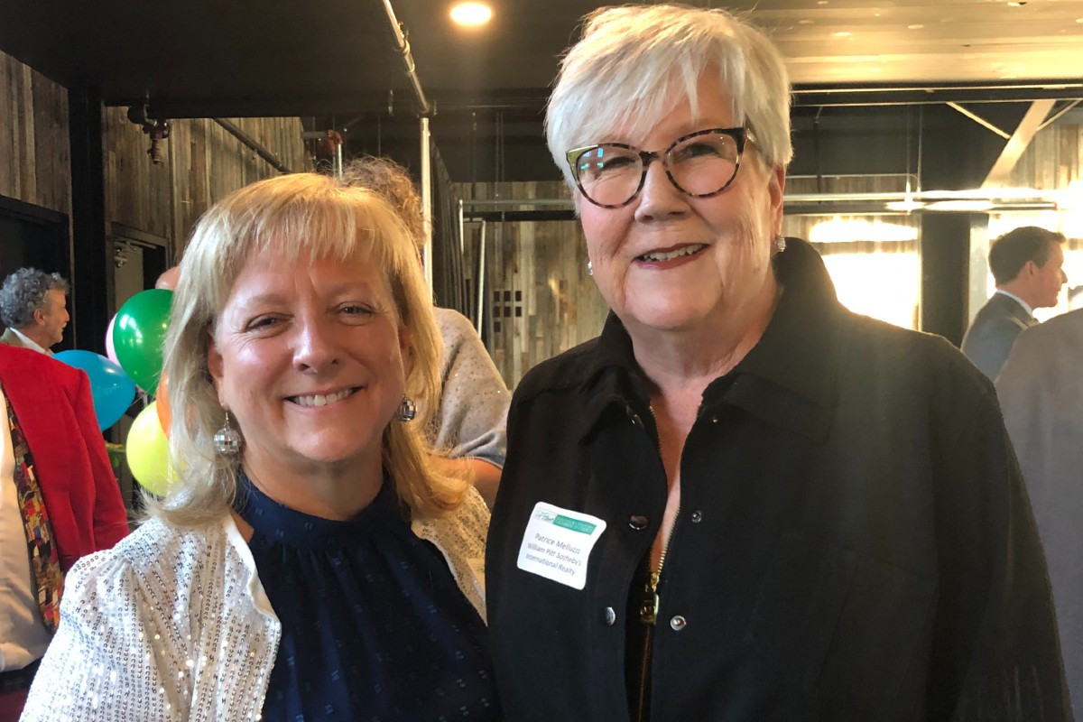 Besty Andrus, executive director of Southern Berkshire Chamber of Commerce and Pat Melluzzo of William Pitt Sotheby's International Realty