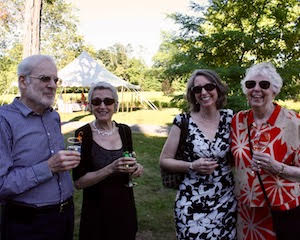 Jeff and Francoise Antevil, Abigail McMahon and Linda Stanley. Jeff and Francoise Antevil, Abigail McMahon and Linda Stanley.