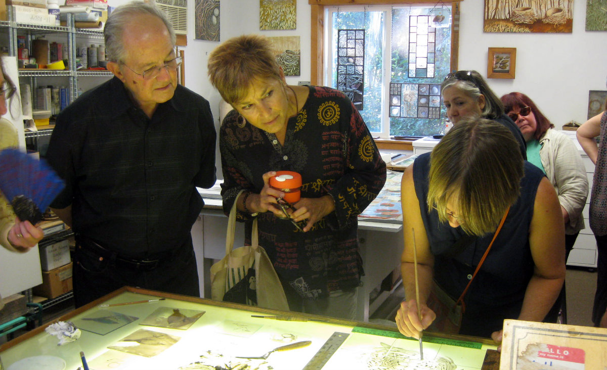 Glass artist Dea Archbold, Germantown. Photo: Joanna Hess