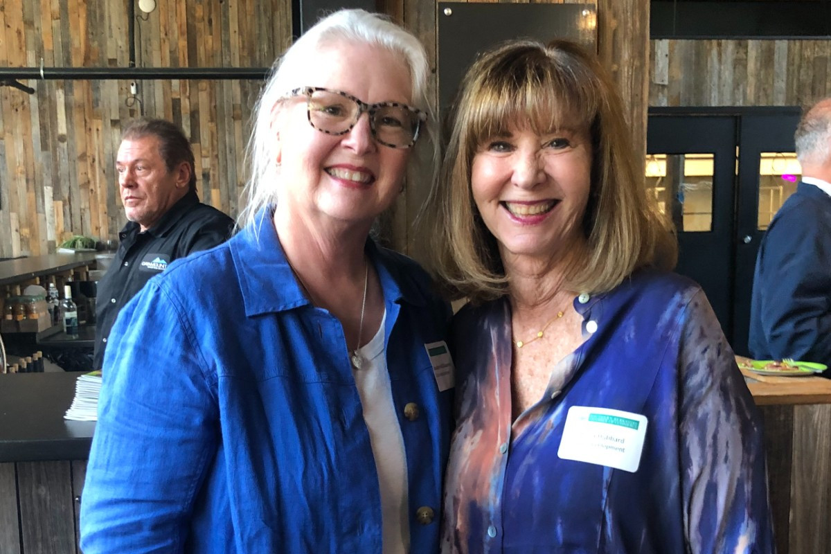 Jean Atwater-Williams of BizTech Associates and Patricia Hubbard, a board member of Volunteers in Medicine Berkshires