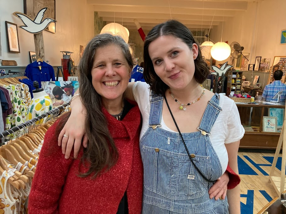 Puppeteer and former FCI teaching artist Meredyth Babcock and her daughter, Dalyan Babcock, a long-time FCI camper and current fine arts student and sculptor. Photo credit:&nbsp;Hannah Van Sickle