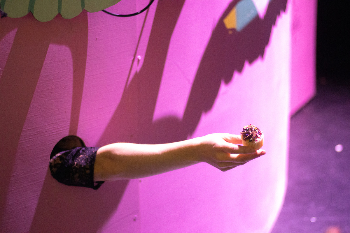 Partygoers found cupcakes in peculiar places at the Rococo Raku Revelry.