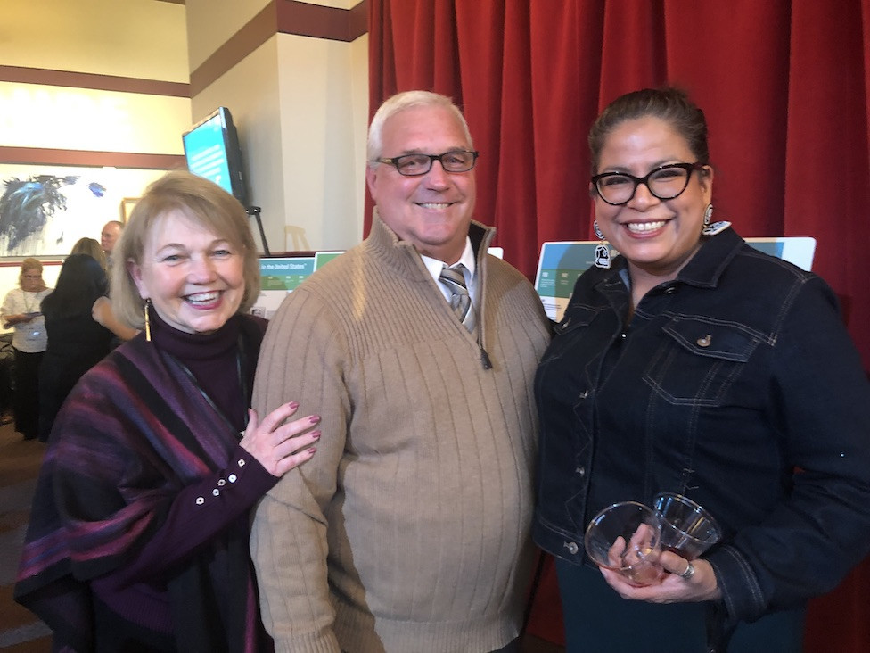 Deborah Leonczyk, executive director of&nbsp;Berkshire Community Action Council (BCAC); Berkshire&nbsp;Sheriff Thomas Bowler; and&nbsp;Melissa Baehr, BCAC community programs administrator&nbsp;