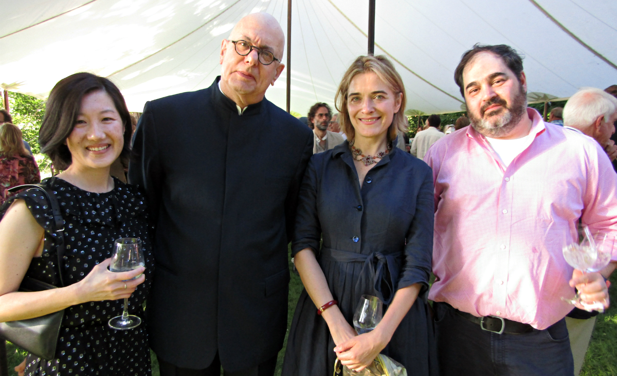 Kaatsbaan's Executive Director Sonja Kostich with Bard College President Leon Botstein, Elena Siyanko, executive director of&nbsp;PS21, and Louis Venturelli