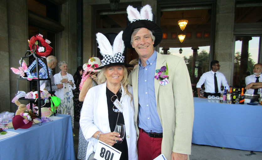Colleen Quinn and Berkshire Botanical Garden&nbsp;Executive Director Thaddeus Thompson