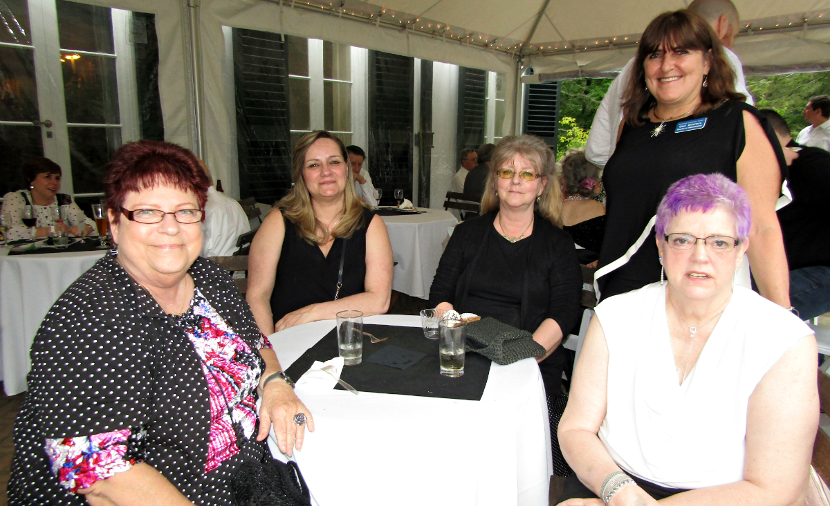 Donna Beattie with&nbsp;BCAC's Lisa Healey, Sharon Werth, Gail Winters and Pat Barscz