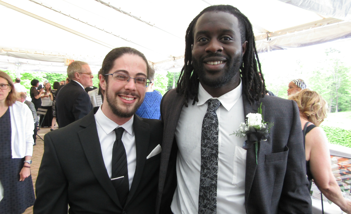 Former BCAC board chair Jeff Lowenstein and BCAC board member AJ Enchill