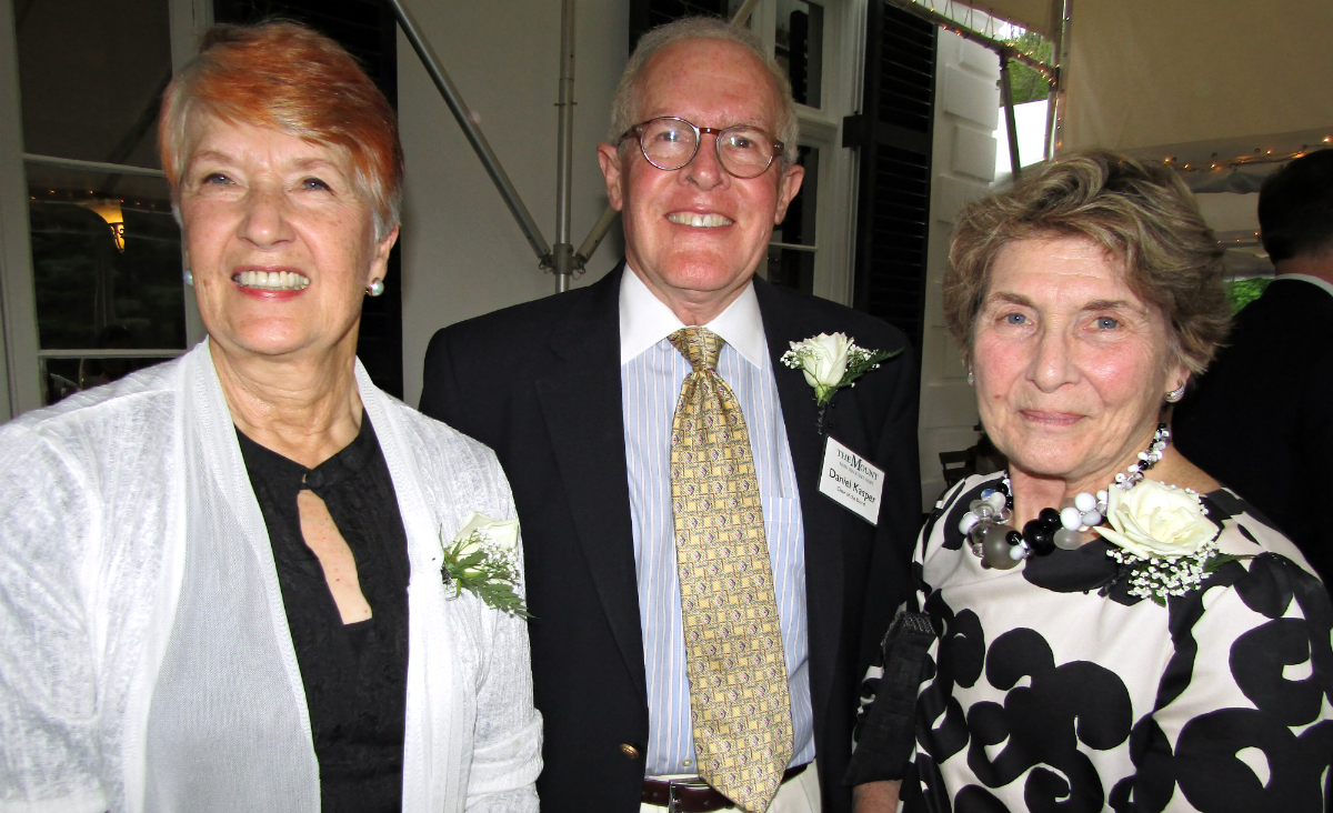 Sherry Kasper, The Mount's Board Chairman Dan Kasper and fellow board member Naomi Gordon