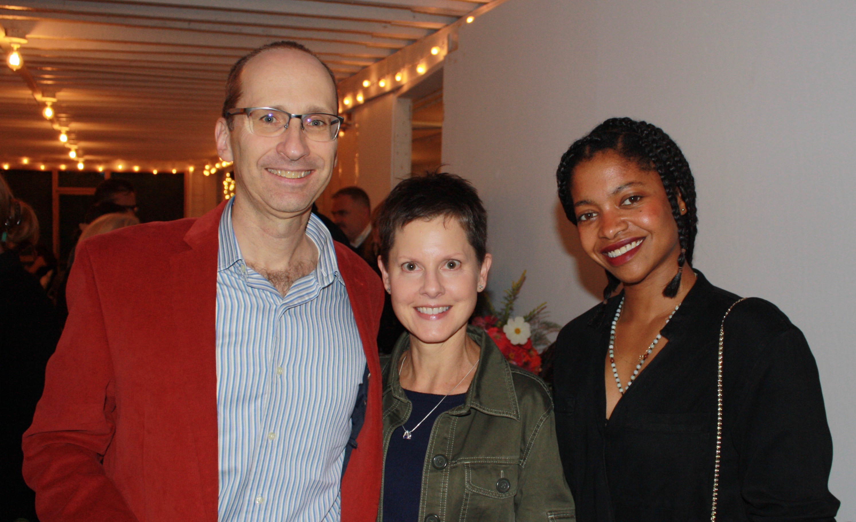 Ghent town historian Gregg Berninger, High-n-Mighty Riding Center's&nbsp;Dian Berninger and artist Kianja Strobert