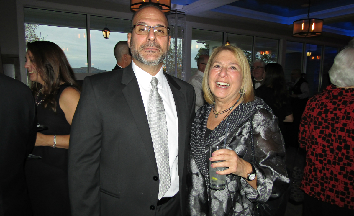 Board chairman Alex Kastrinakis with fellow board member Susan Gold Board chairman Alex Kastrinakis with fellow board member Susan Gold