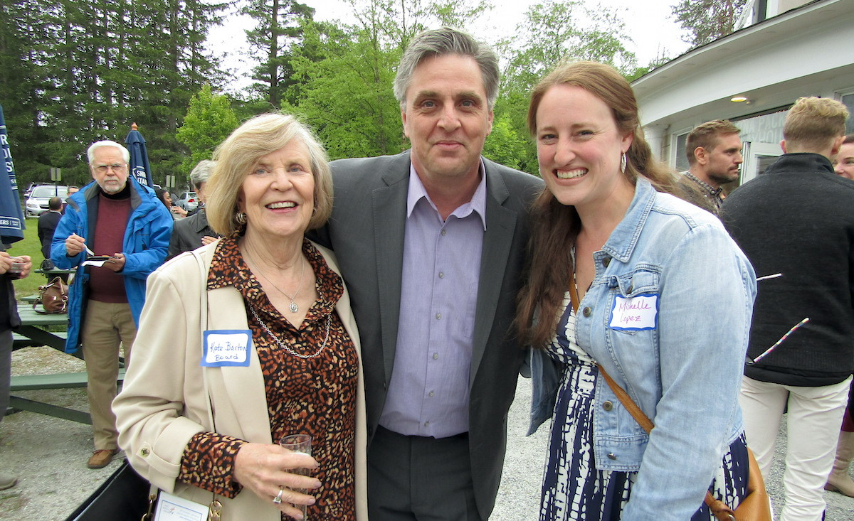 BIC board co-chair Kate Barton, event planner extraordinaire&nbsp;Oskar Hallig and former BIC director Michelle Lopez