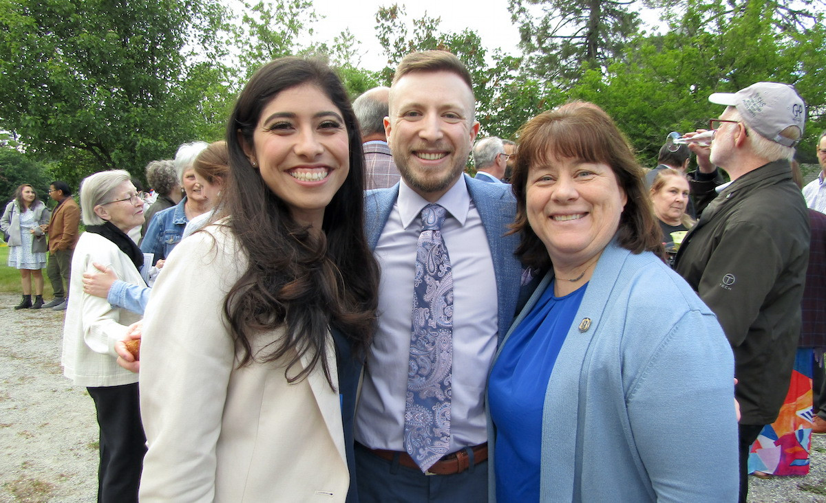 BIC Executive Director Melissa Canavan, her husband Dylan Canavan, and Massachusetts State Rep. Tricia Farley-Bouvier
