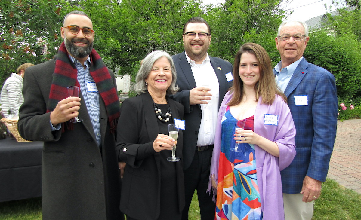 BIC board member Ahmed Ismail with Barbara Hochberg, Joe Zlatnik, Andy Hochberg,&nbsp;and Jessica Hochberg