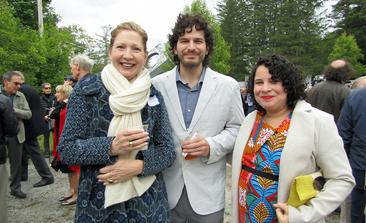 BIC board members Marianna Poutasse&nbsp;and Dariana Castro flank Dmitri Christopher