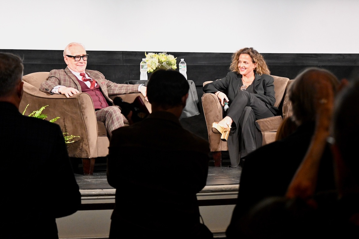 Brian Cox with his wife, actress Nicole Ansari-Cox.