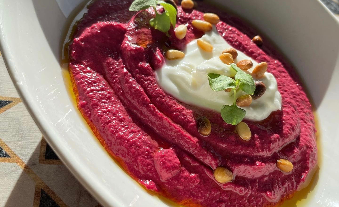 Beet Hummus.&nbsp;