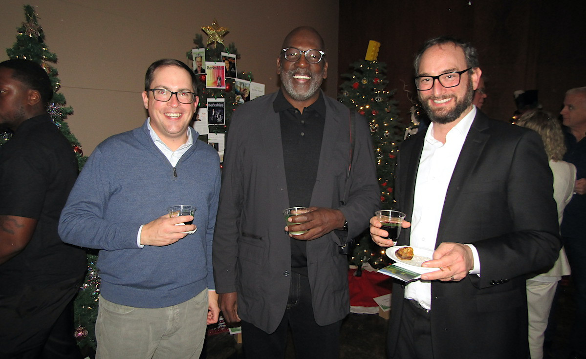 Berkshire Museum board members Jeff Belair (president), Chuck Walker, and Ethan Klepetar (vice president)