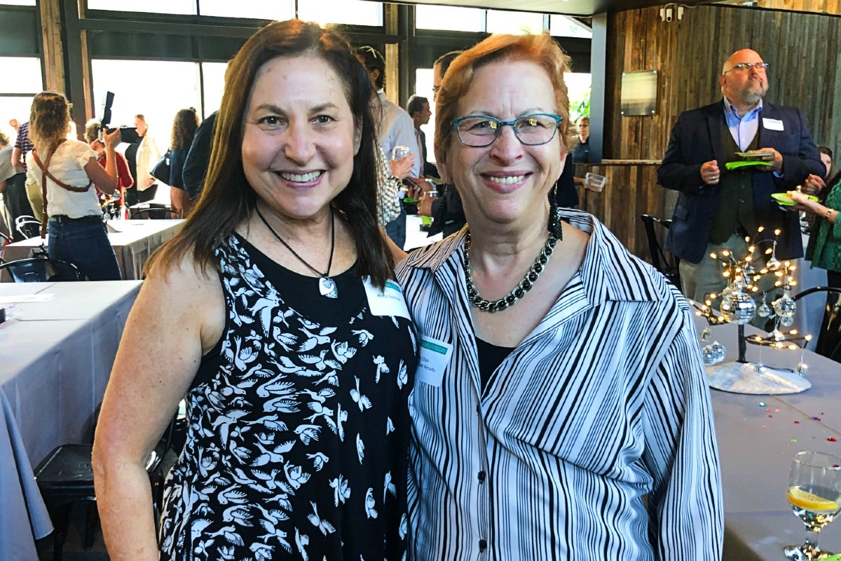 Hinda Bodinger, a Construct, Inc. board member and Amy Chin of Berkshire Net Results