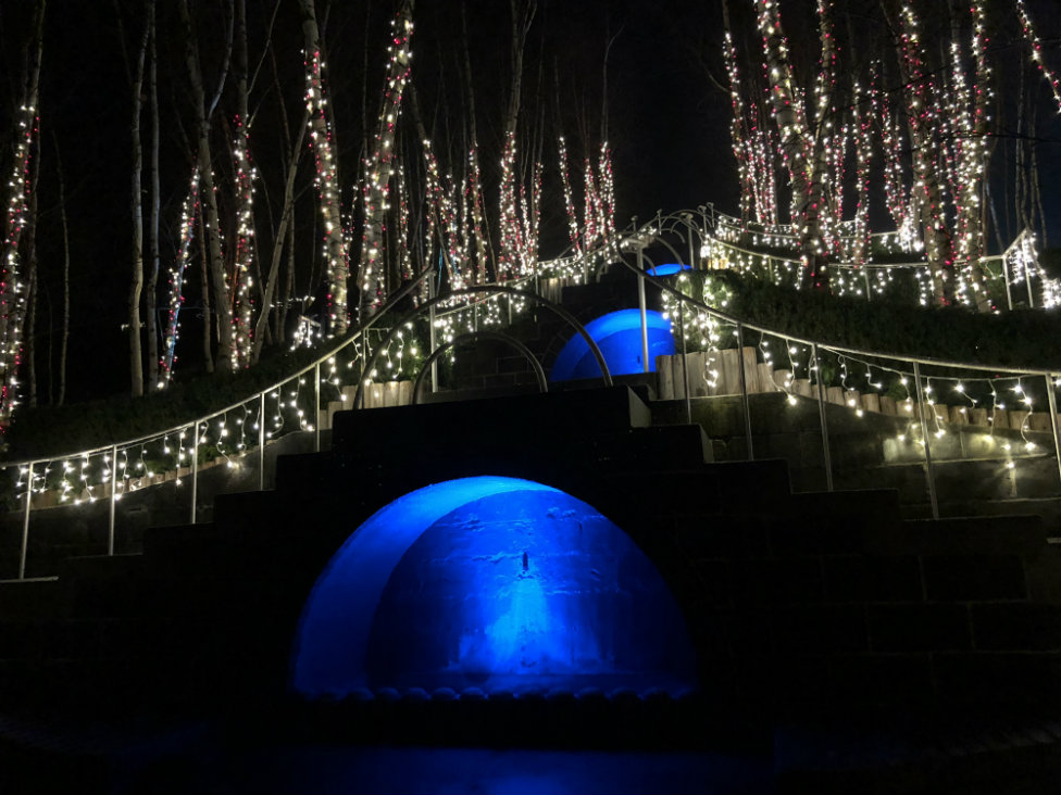 The iconic Blue Steps