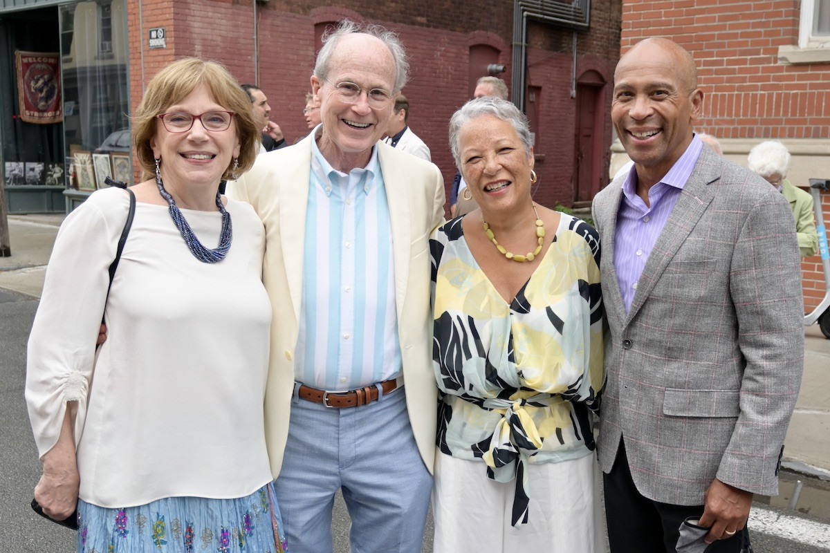 BSC Artistic Director Julianne Boyd, Dr. Norman Boyd, Diane Patrick and former Massachsuetts Governor Deval Patrick. All photos by Julia Kaplan